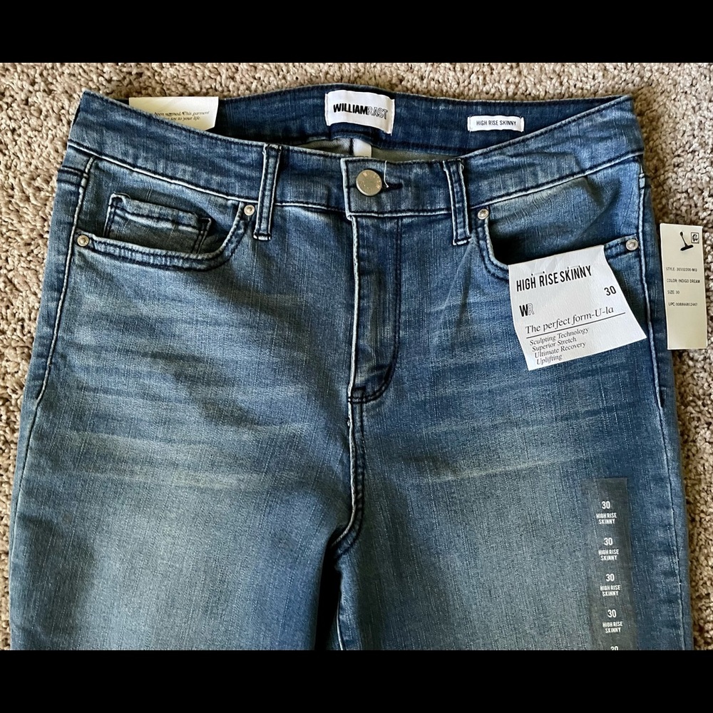 William Rast Hi rise skinny jean sz 30 nwt